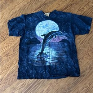 Navy Dolphin Graphic T-Shirt